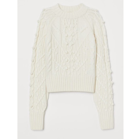 H&M Sweaters - H&M Cable-knit Wool-blend Sweater
